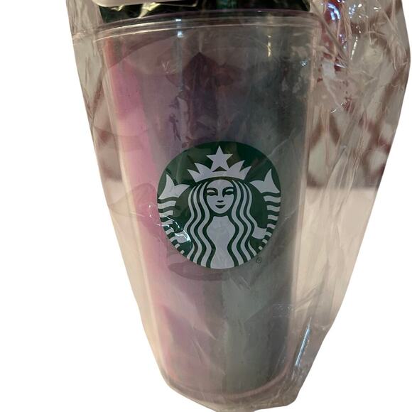 NEW Starbucks Tumbler Holiday Christmas Red Green 16oz 2021 Straw Gift Tag - Picture 2 of 8